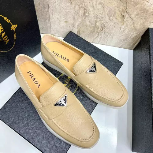 Replica Prada Leather Shoes For Men #1285514 $102.00 USD for Wholesale