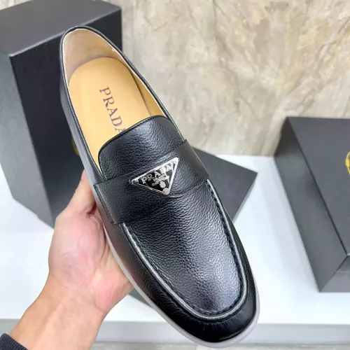 Replica Prada Leather Shoes For Men #1285517 $102.00 USD for Wholesale