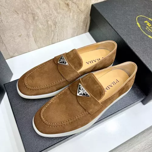 Wholesale Prada Leather Shoes For Men #1285520 $102.00 USD, Wholesale Quality Replica Prada Leather Shoes