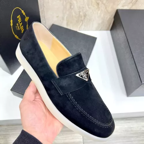 Replica Prada Leather Shoes For Men #1285523 $102.00 USD for Wholesale