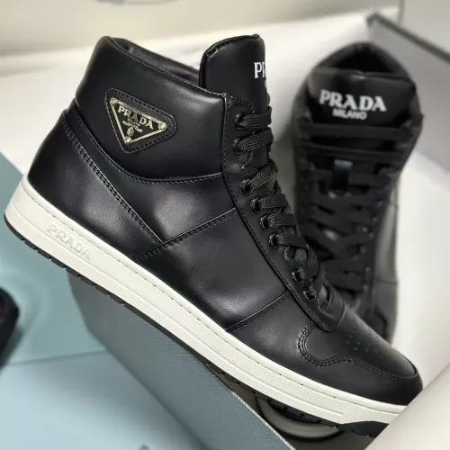 Wholesale Prada High Top Shoes For Men #1285533 $98.00 USD, Wholesale Quality Replica Prada High Top Shoes