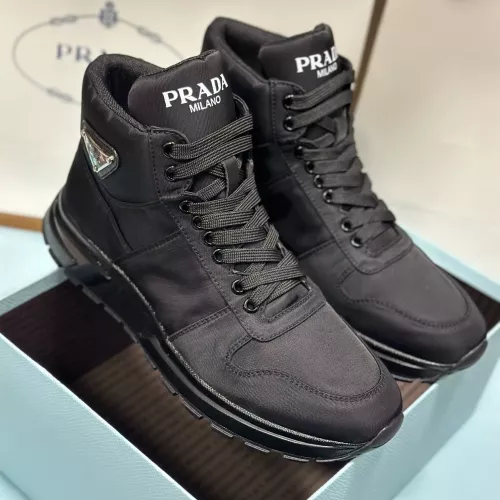 Replica Prada High Top Shoes For Men #1285535 $98.00 USD for Wholesale