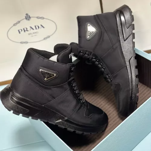 Replica Prada High Top Shoes For Men #1285535 $98.00 USD for Wholesale