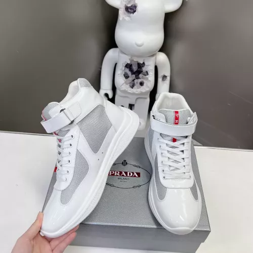 Wholesale Prada High Top Shoes For Men #1285539 $122.00 USD, Wholesale Quality Replica Prada High Top Shoes