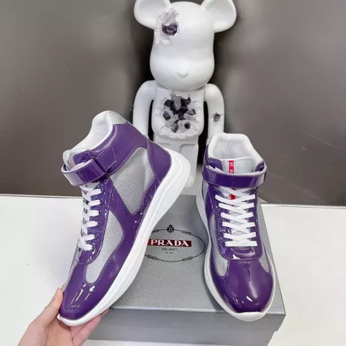 Wholesale Prada High Top Shoes For Women #1285552 $122.00 USD, Wholesale Quality Replica Prada High Top Shoes