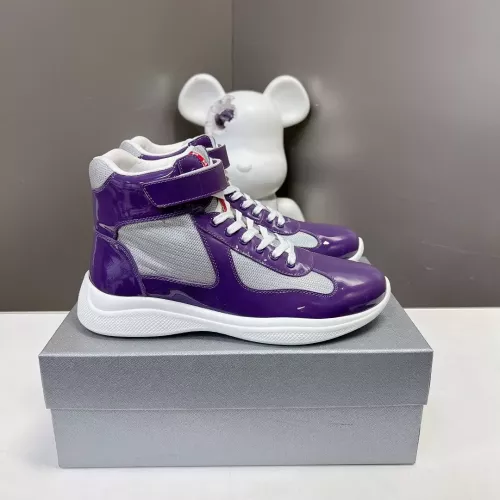 Replica Prada High Top Shoes For Women #1285552 $122.00 USD for Wholesale