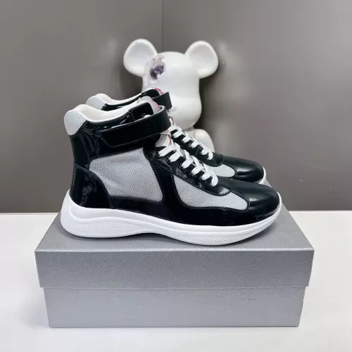 Replica Prada High Top Shoes For Women #1285556 $122.00 USD for Wholesale