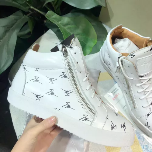 Replica Giuseppe Zanotti High Tops Shoes For Women #1285577 $98.00 USD for Wholesale