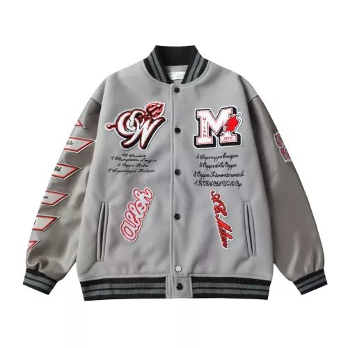 Wholesale Off-White Jackets Long Sleeved For Unisex #1285761 $76.00 USD, Wholesale Quality Replica Off-White Jackets