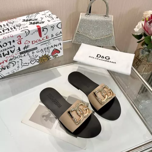 Wholesale Dolce &amp; Gabbana D&amp;G Slippers For Women #1285846 $68.00 USD, Wholesale Quality Replica Dolce &amp; Gabbana D&amp;G Slippers