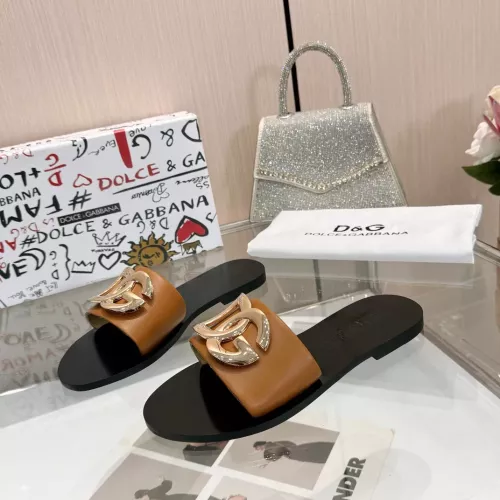 Replica Dolce & Gabbana D&G Slippers For Women #1285850 $68.00 USD for Wholesale