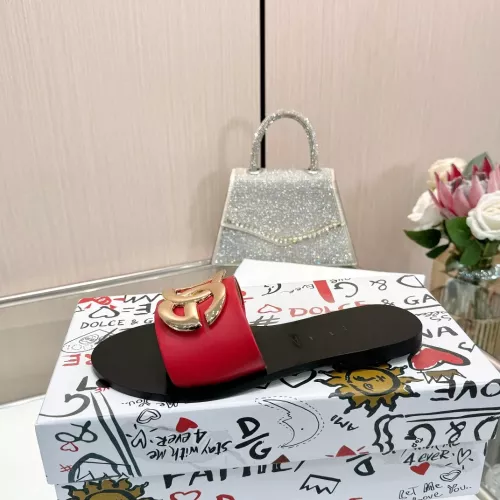 Replica Dolce & Gabbana D&G Slippers For Women #1285856 $68.00 USD for Wholesale