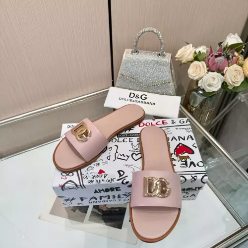 Replica Dolce & Gabbana D&G Slippers For Women #1285863 $72.00 USD for Wholesale