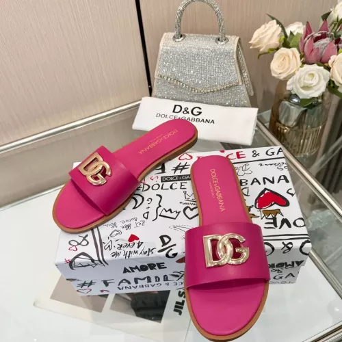 Replica Dolce & Gabbana D&G Slippers For Women #1285865 $72.00 USD for Wholesale