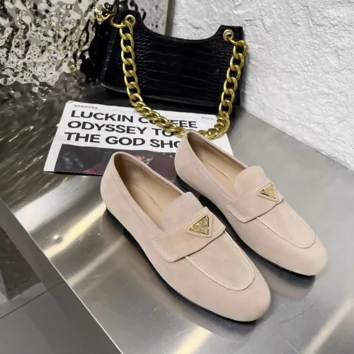 Wholesale Prada Leather Shoes For Women #1286194 $102.00 USD, Wholesale Quality Replica Prada Leather Shoes