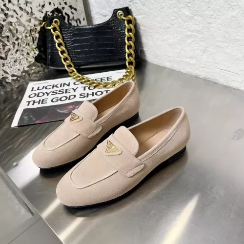 Replica Prada Leather Shoes For Women #1286194 $102.00 USD for Wholesale