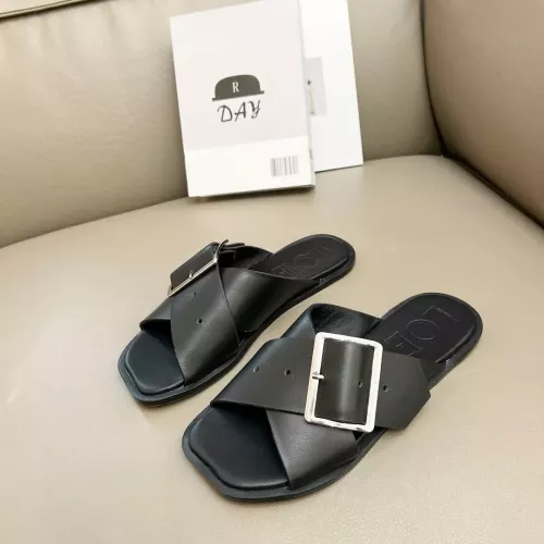 Replica LOEWE Slippers For Women #1286249 $76.00 USD for Wholesale