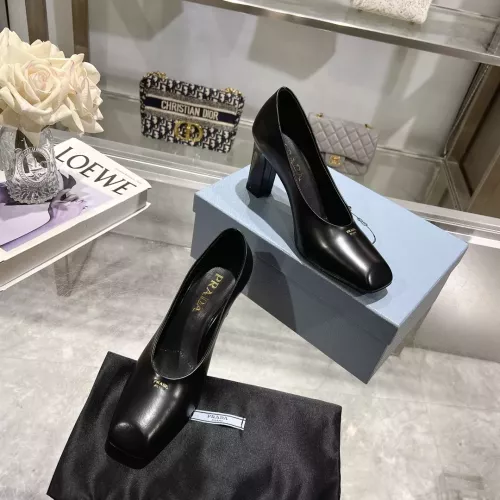 Replica Prada High-heeled Shoes For Women #1286261 $100.00 USD for Wholesale