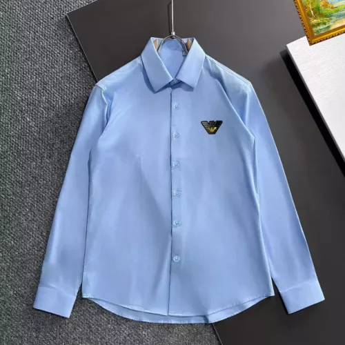 Wholesale Armani Shirts Long Sleeved For Unisex #1286343 $40.00 USD, Wholesale Quality Replica Armani Shirts