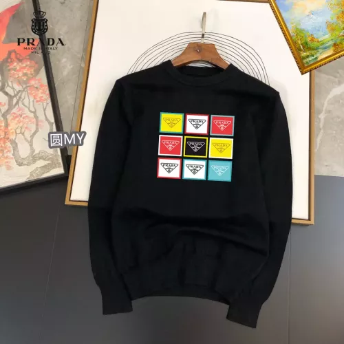 Wholesale Prada Sweater Long Sleeved For Men #1286504 $42.00 USD, Wholesale Quality Replica Prada Sweater