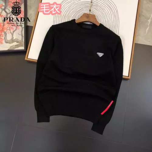 Wholesale Prada Sweater Long Sleeved For Men #1286508 $42.00 USD, Wholesale Quality Replica Prada Sweater