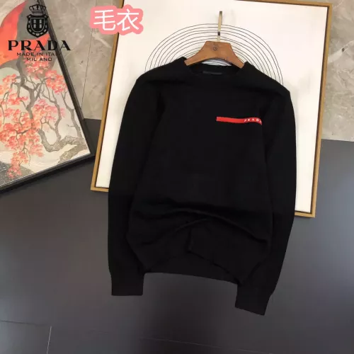 Wholesale Prada Sweater Long Sleeved For Men #1286514 $42.00 USD, Wholesale Quality Replica Prada Sweater