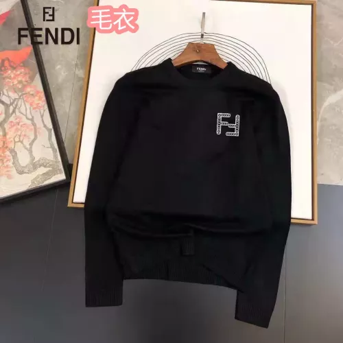 Wholesale Fendi Sweaters Long Sleeved For Men #1286531 $42.00 USD, Wholesale Quality Replica Fendi Sweaters