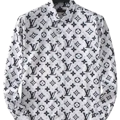 Wholesale Louis Vuitton LV Shirts Long Sleeved For Men #1286668 $45.00 USD, Wholesale Quality Replica Louis Vuitton LV Shirts