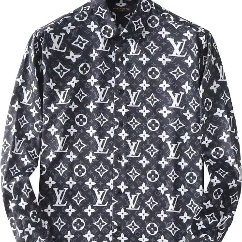 Wholesale Louis Vuitton LV Shirts Long Sleeved For Men #1286669 $45.00 USD, Wholesale Quality Replica Louis Vuitton LV Shirts