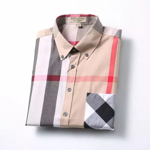 Replica Burberry Shirts Long Sleeved For Men #1286676 $42.00 USD for Wholesale