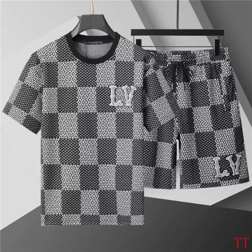 Wholesale Louis Vuitton LV Tracksuits Short Sleeved For Men #1287141 $60.00 USD, Wholesale Quality Replica Louis Vuitton LV Tracksuits