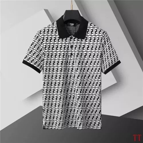 Replica Fendi Tracksuits Short Sleeved For Men #1287148 $68.00 USD for Wholesale