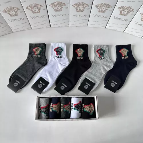 Wholesale Versace Socks #1287521 $27.00 USD, Wholesale Quality Replica Versace Socks