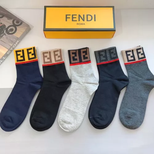 Wholesale Fendi Socks For Men #1287653 $29.00 USD, Wholesale Quality Replica Fendi Socks