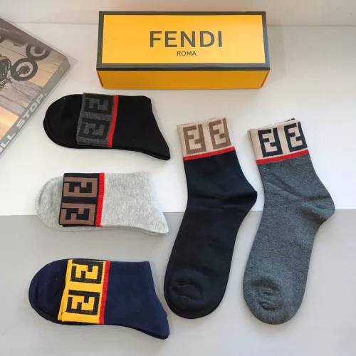 Replica Fendi Socks For Men #1287653 $29.00 USD for Wholesale