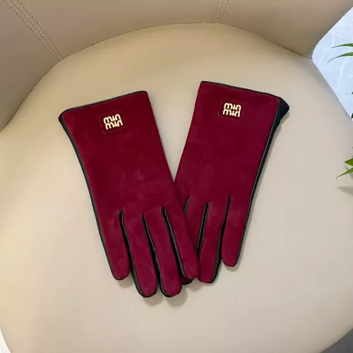 Wholesale MIU MIU Gloves For Women #1287909 $48.00 USD, Wholesale Quality Replica MIU MIU Gloves