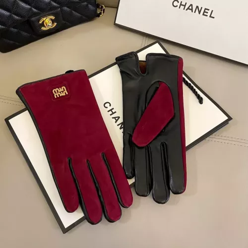 Replica MIU MIU Gloves For Women #1287909 $48.00 USD for Wholesale