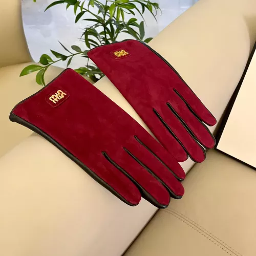 Replica MIU MIU Gloves For Women #1287909 $48.00 USD for Wholesale