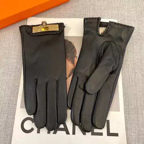 Replica Hermes Gloves For Women #1287919 $56.00 USD for Wholesale