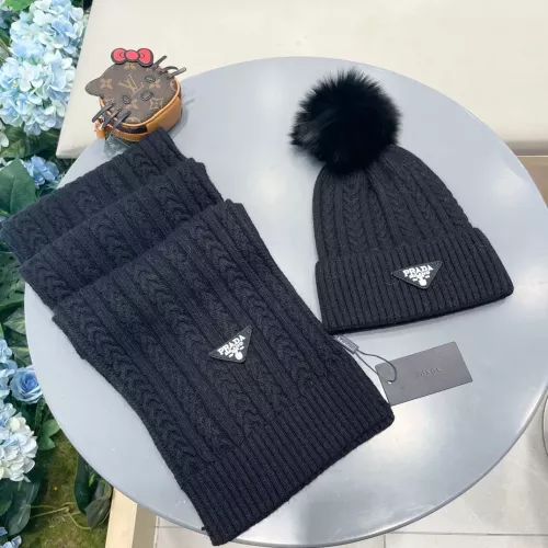 Replica Prada Hat and Scarf Set #1287993 $64.00 USD for Wholesale