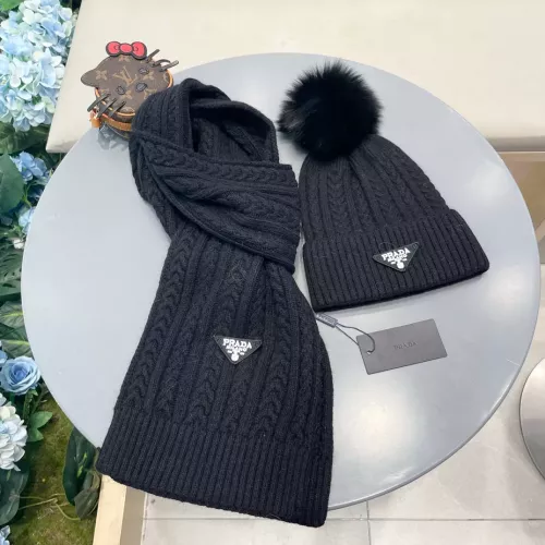 Replica Prada Hat and Scarf Set #1287993 $64.00 USD for Wholesale