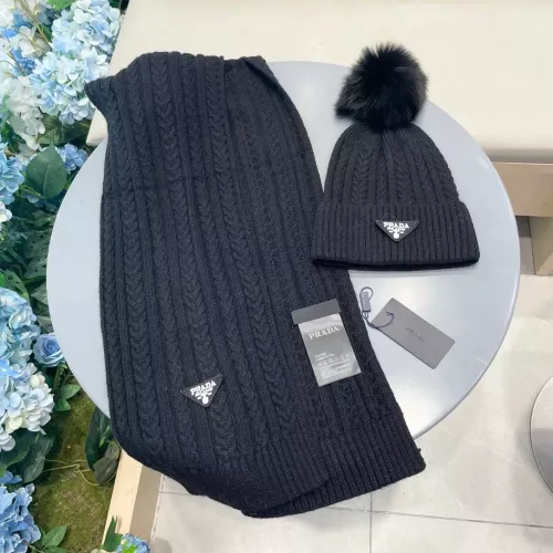 Replica Prada Hat and Scarf Set #1287993 $64.00 USD for Wholesale