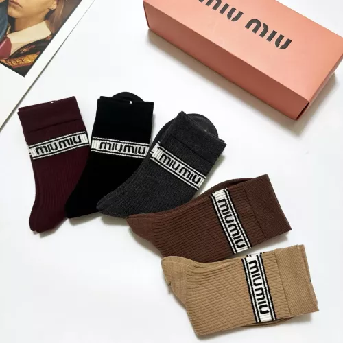 Replica MIU MIU Socks #1288312 $29.00 USD for Wholesale