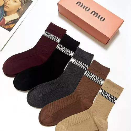 Replica MIU MIU Socks #1288312 $29.00 USD for Wholesale