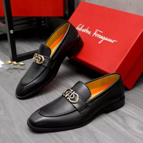 Wholesale Salvatore Ferragamo Leather Shoes For Men #1288849 $92.00 USD, Wholesale Quality Replica Salvatore Ferragamo Leather Shoes