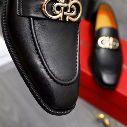 Replica Salvatore Ferragamo Leather Shoes For Men #1288849 $92.00 USD for Wholesale