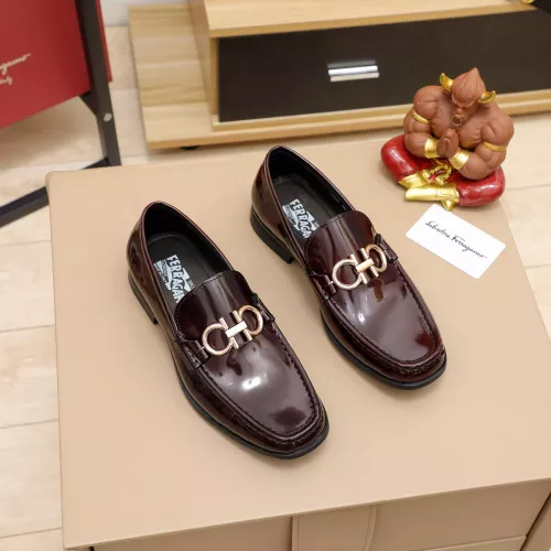 Wholesale Salvatore Ferragamo Leather Shoes For Men #1288853 $100.00 USD, Wholesale Quality Replica Salvatore Ferragamo Leather Shoes