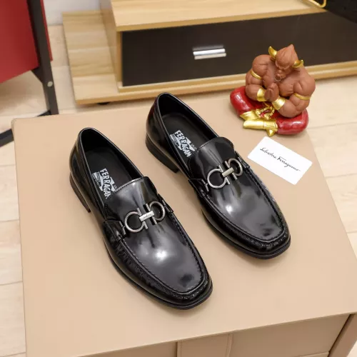 Wholesale Salvatore Ferragamo Leather Shoes For Men #1288854 $100.00 USD, Wholesale Quality Replica Salvatore Ferragamo Leather Shoes