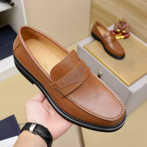 Replica Christian Dior Leather Shoes For Men #1288863 $96.00 USD for Wholesale