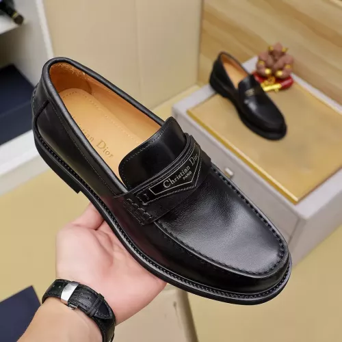 Replica Christian Dior Leather Shoes For Men #1288865 $96.00 USD for Wholesale